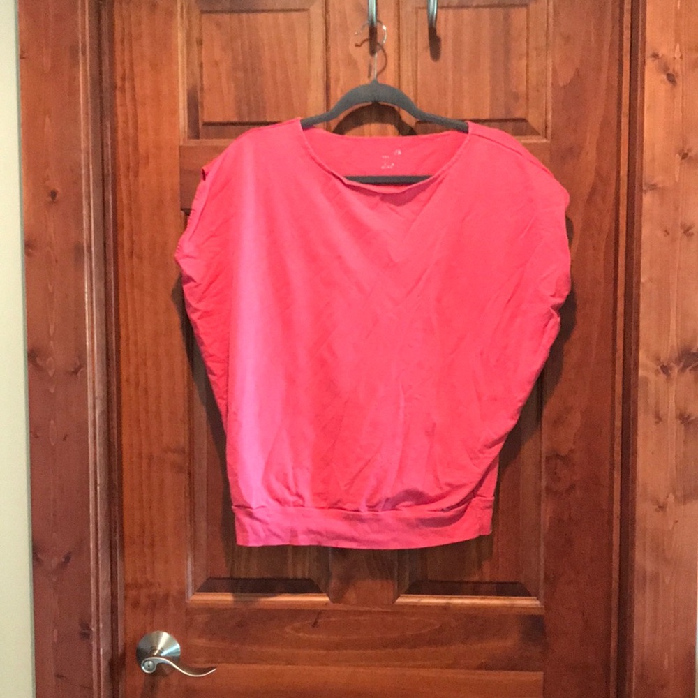 Talbots light weight crop sweatshirt short sleeve